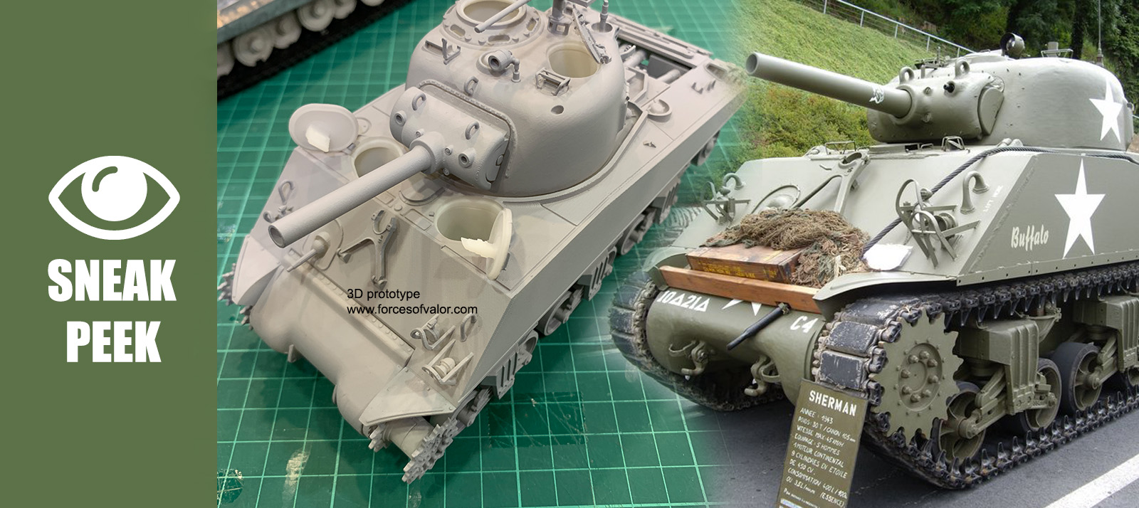 NEUF * Forces of Valor 1:24 M4 Sherman infrarouge IR combat R/C Réservoir par Waltersons 