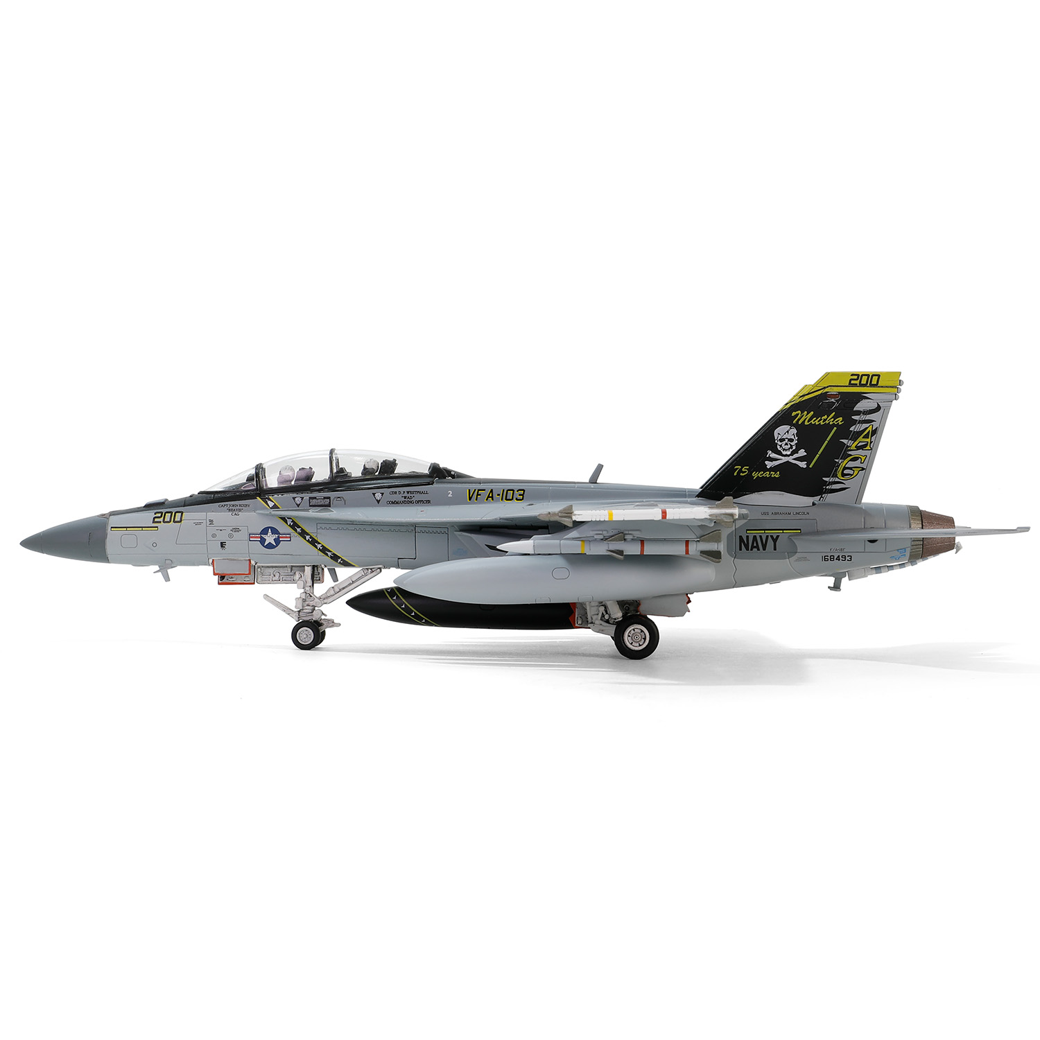 F/A-18F Super Hornet VFA-103  “Jolly Rogers” U.S. NAVY, VFA-103 Jolly Rogers, Squadron 75th Anniversary, USS
