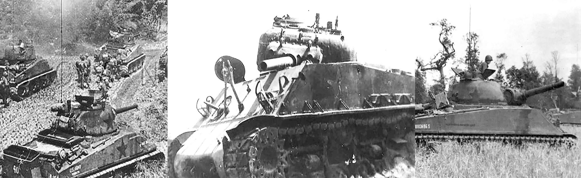 Sherman M4A3 (105) HVSS with deep wading gear US Army, 713th Tank Battalion, Okinawa, 1945
