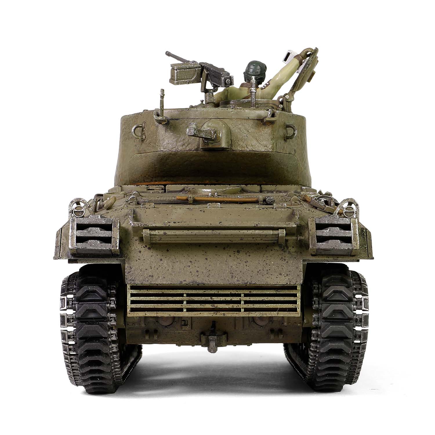 U.S. medium tank Sherman M4A3E2 (75) Jumbo “Cobra King” “First in Bastogne”, George Smith Patton’s 4th A.Div. 3rd Army, Bastogne area, 26 Dec, 1944