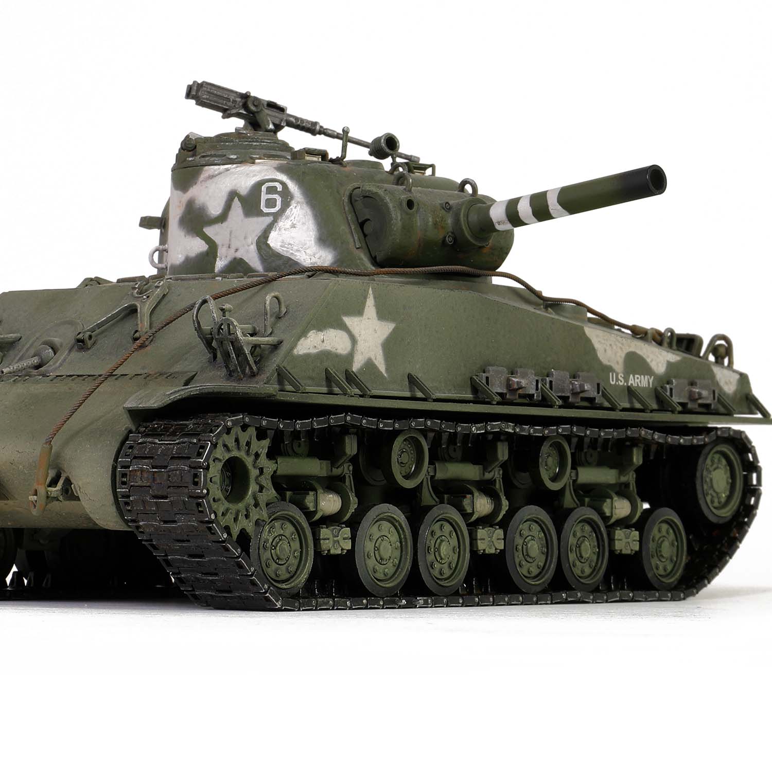 Sherman M4 tank HVSS Suspension type - Metal Upgrade track link set (Model T66)  Zinc Alloy materials | with weathering effect