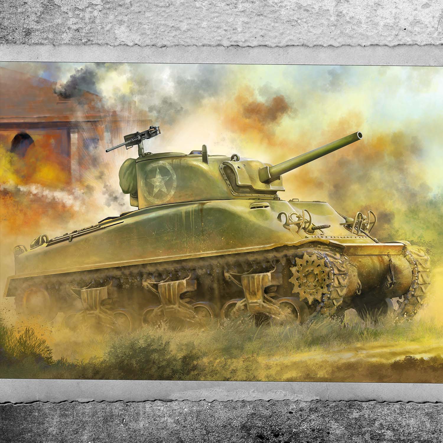 M4A1 Sherman tank France, August, 1944