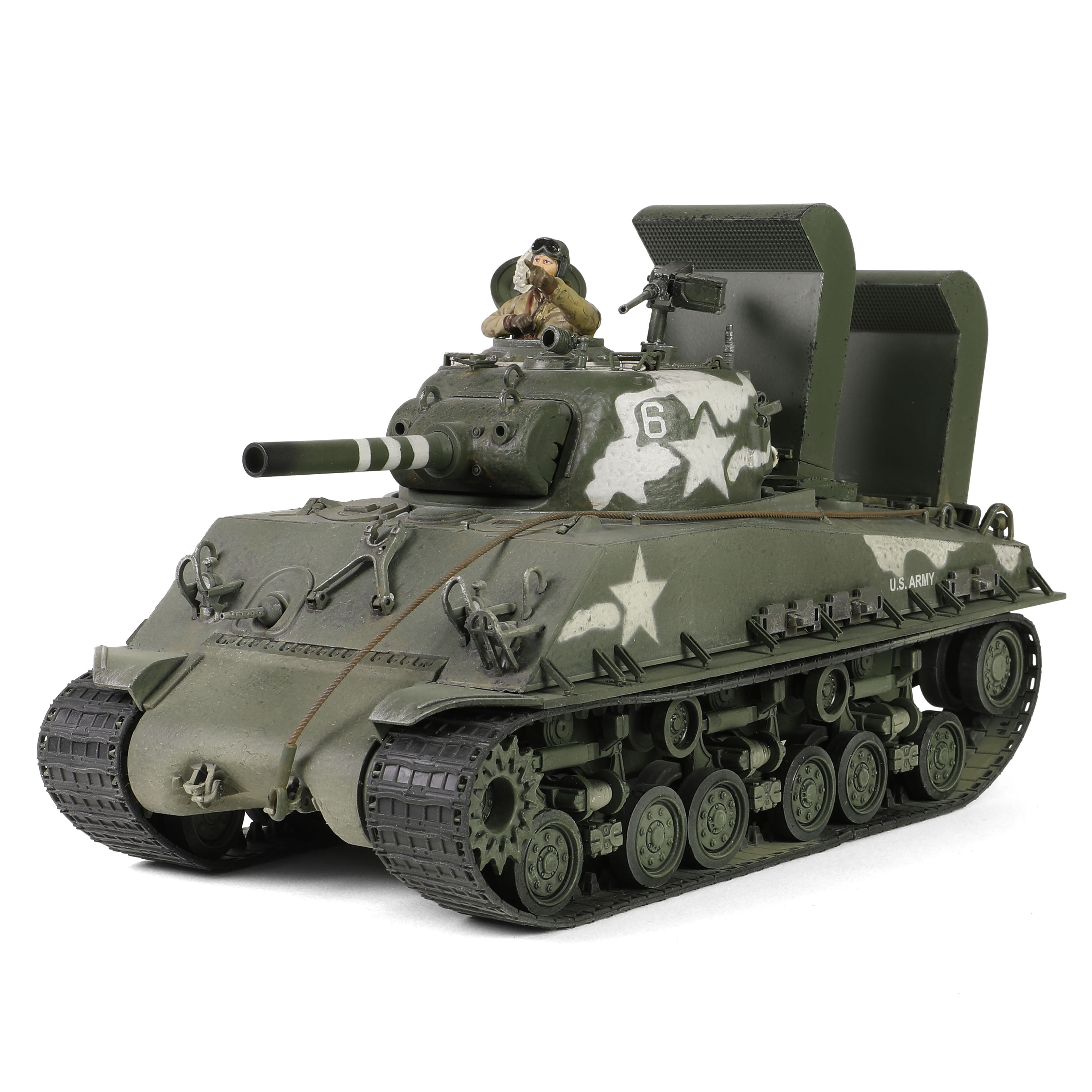 Sherman M4A3 (105) HVSS with deep wading gear US Army, 713th Tank Battalion, Okinawa, 1945