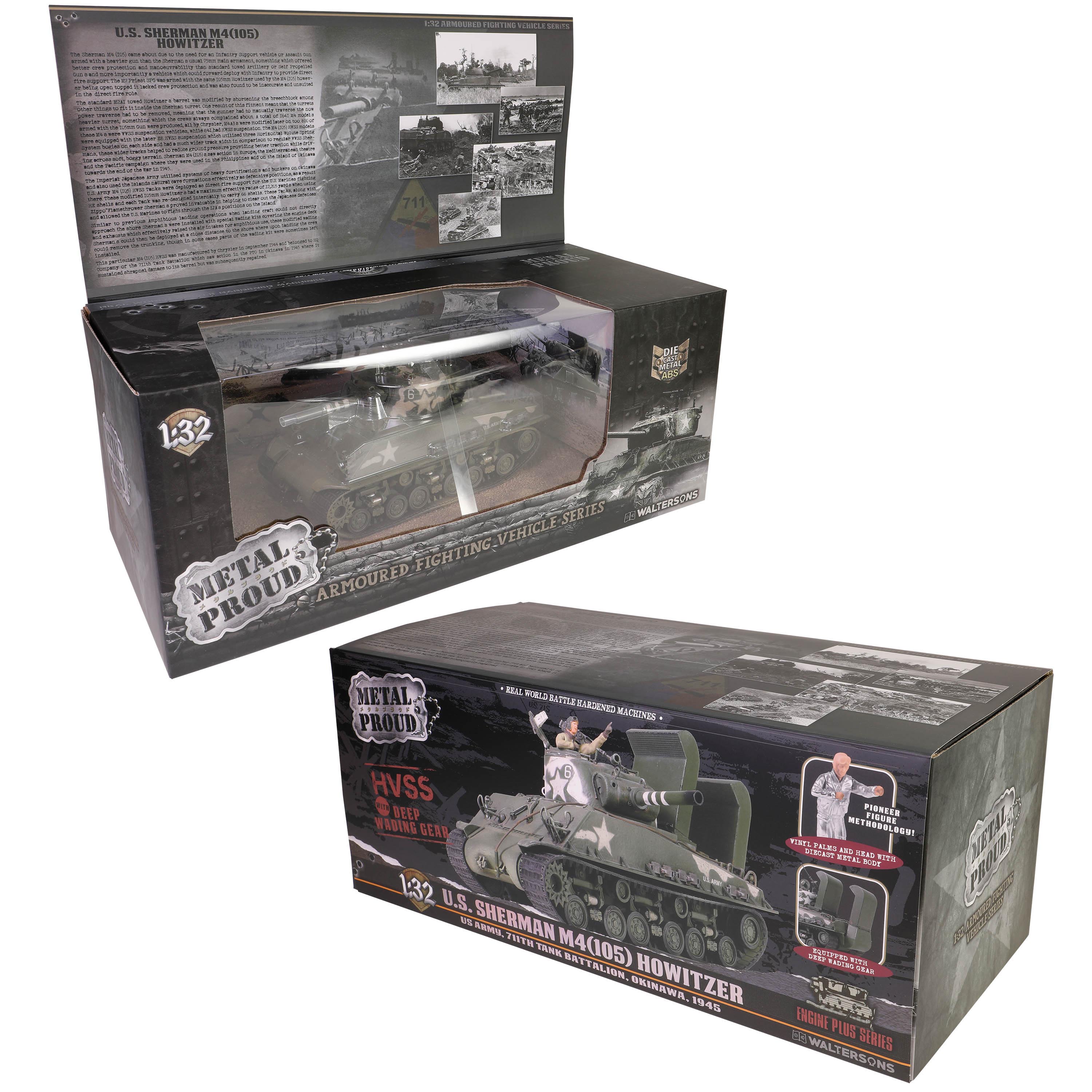 Sherman M4A3 (105) HVSS with deep wading gear US Army, 713th Tank Battalion, Okinawa