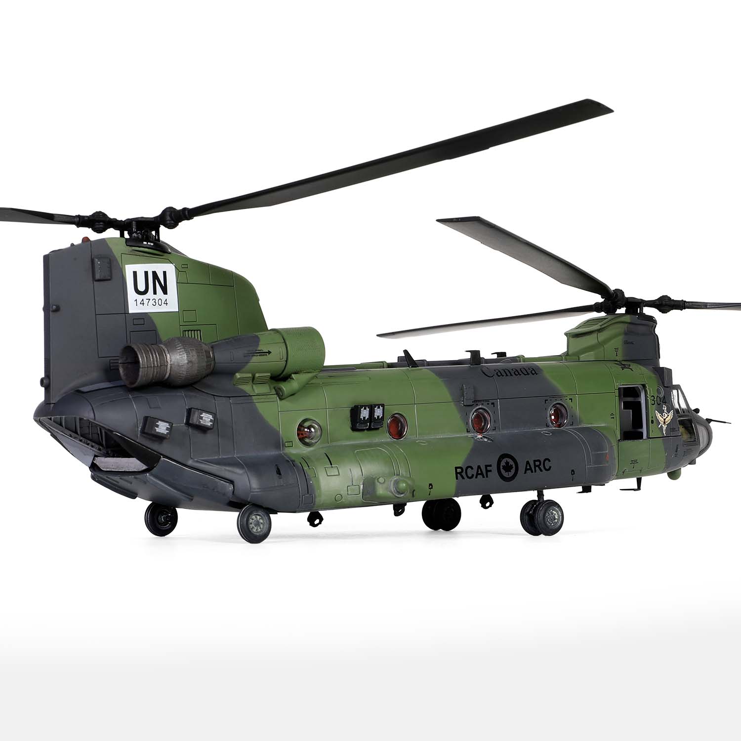 Boeing Chinook CH-147F helicopter Royal Canadian Air Force #147304 (Valkyrie Nose Art), 450 Tactical Helicopter Squadron, Camp Castor, Gao, Mali, Western Africa, 2018-2019