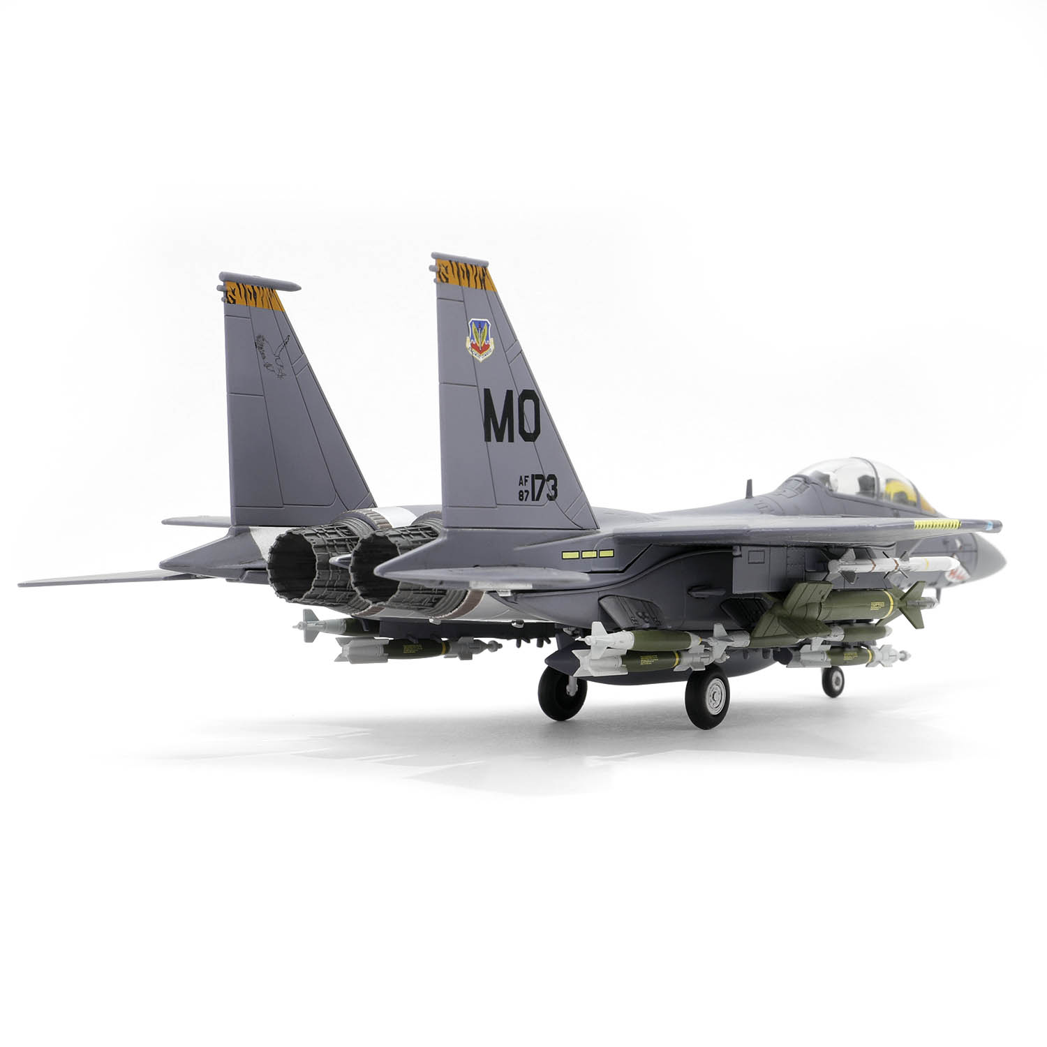 Boeing F-15E Strike Eagle“Shark Mouth”, USAF #87-0173, 391st Fighter Squadron 'Bold Tigers' , 366th Fighter Wing, U.S.A.F Mountain Home AFB, Idaho, 2002