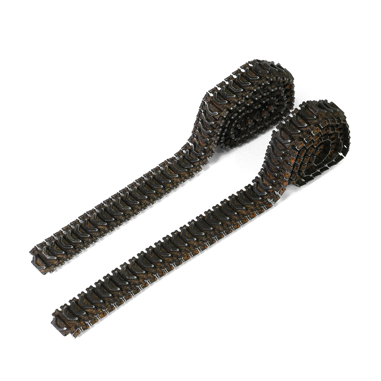 Sherman M4 tank HVSS Suspension type - Metal Upgrade track link set (Model T66) Zinc Alloy materials | with weathering effect