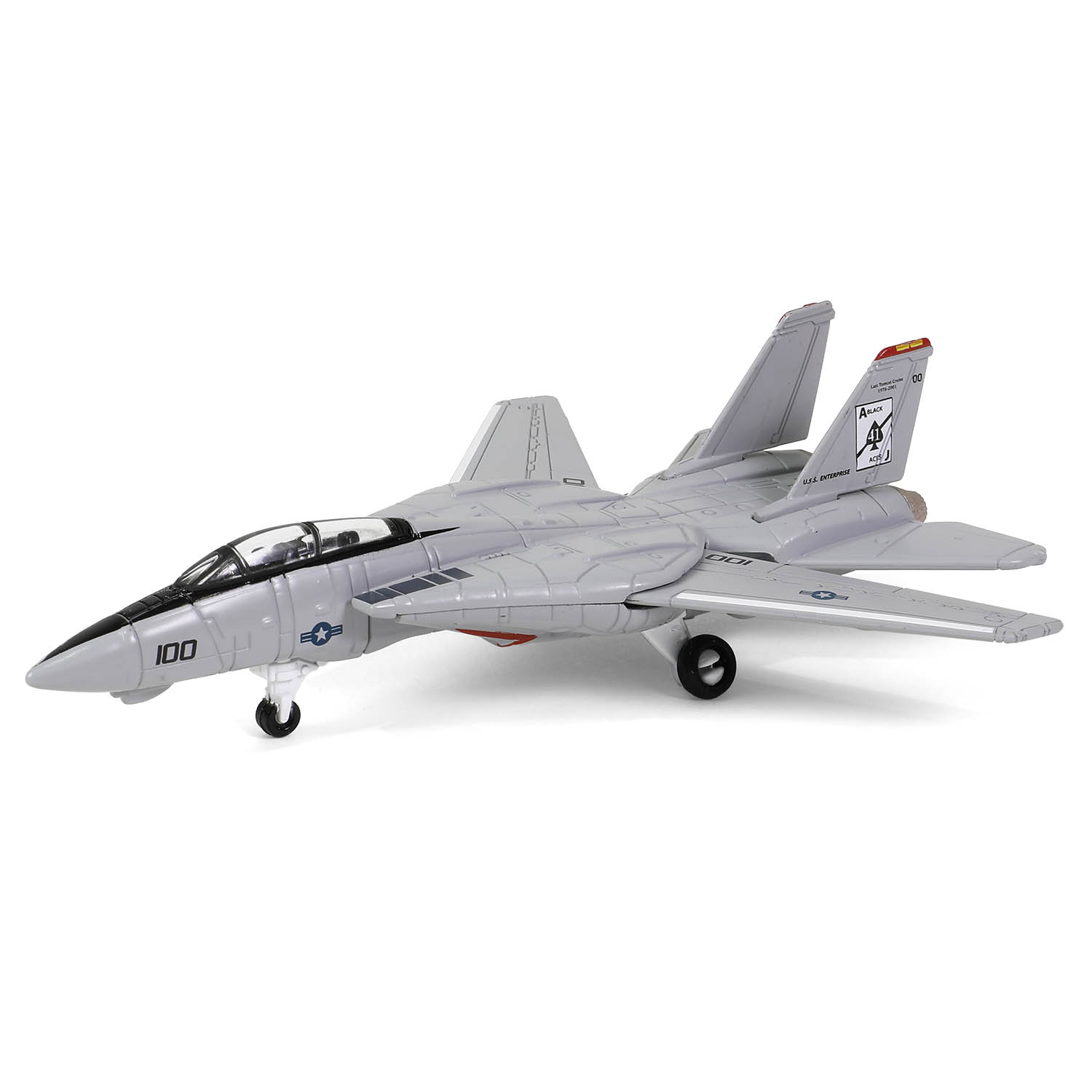 CVN-65 Enterprise deck + 4' Legendary F-14 Tomcat series Section #A deck + F-14A BuNo.161274, VF-41 "Black Aces", USS Enterprise CVN-65, Bosnia & Kosovo, 2001