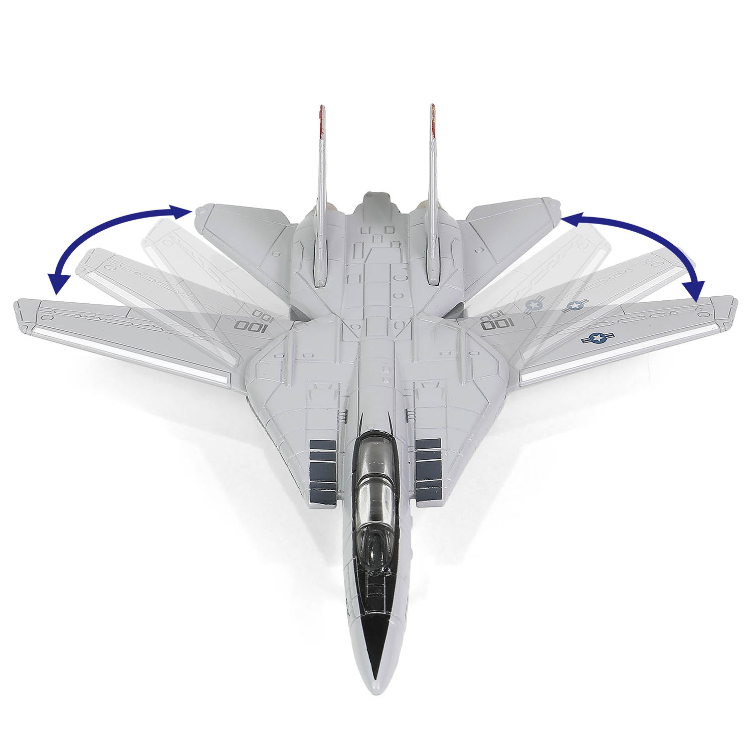 Each F-14 Tomcat with variable-sweep wings 