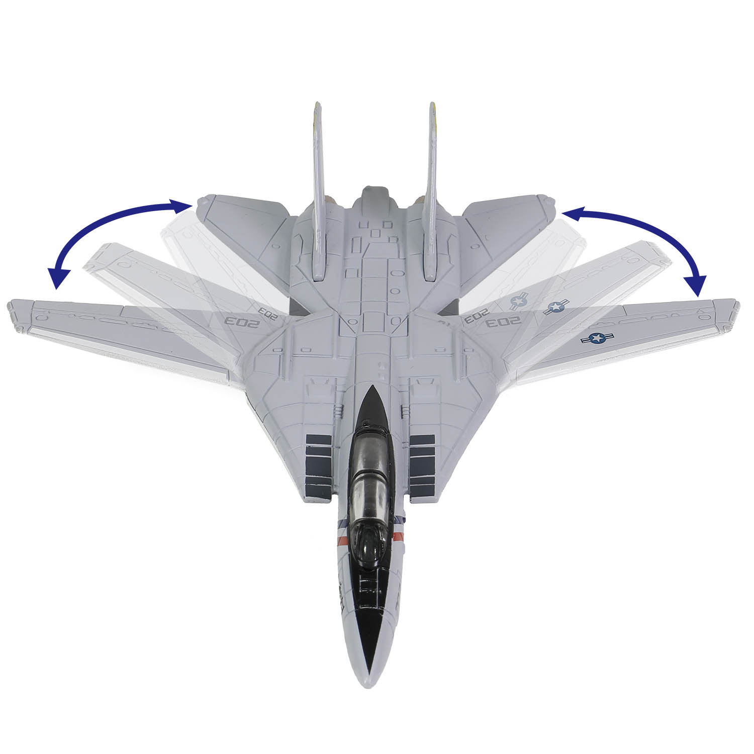 Each F-14 Tomcat with variable-sweep wings 