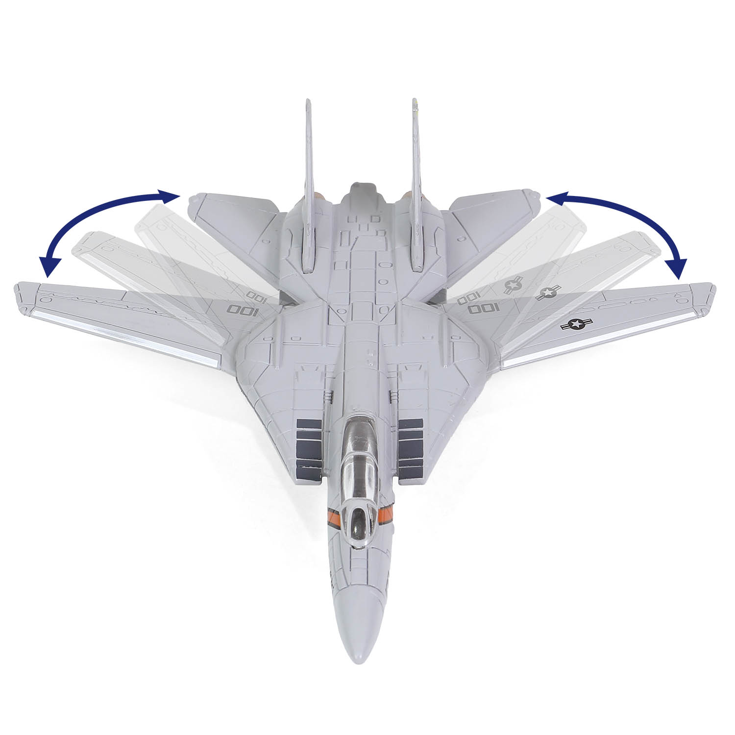 Each F-14 Tomcat with variable-sweep wings 