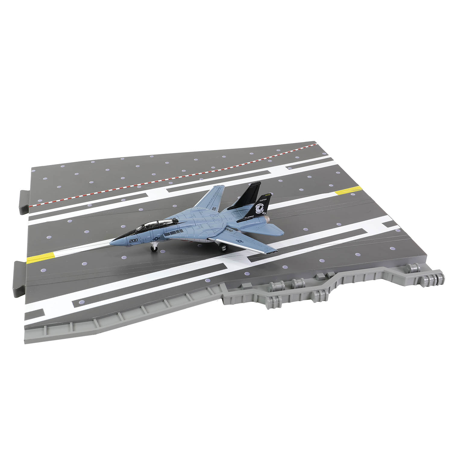 CVN-65 Enterprise deck + 4' Legendary F-14 Tomcat series Section #F deck + F-14A BuNo. 162698, VF-14 "Tophatters", USS Enterprise CVN-65, 1996