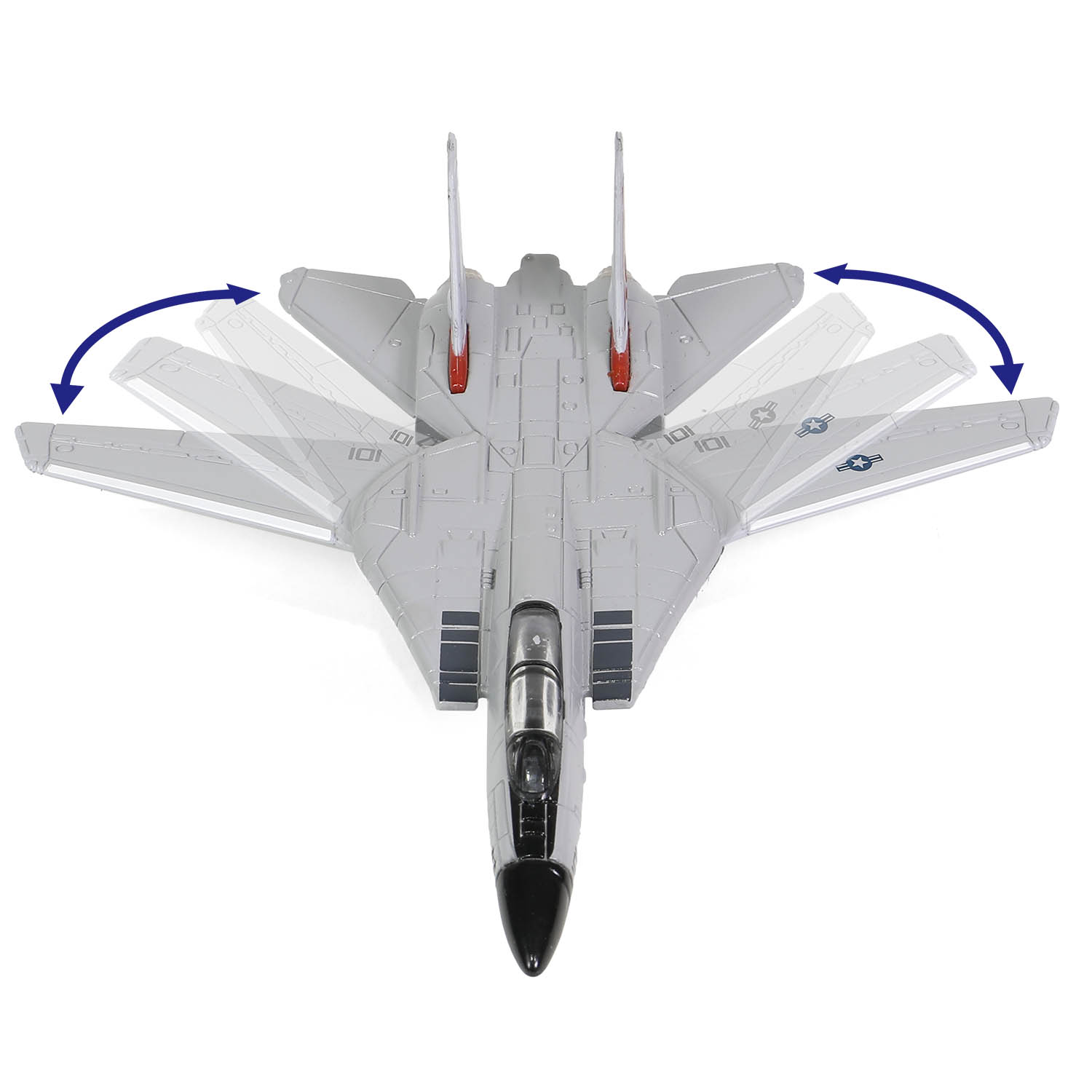 Each F-14 Tomcat with variable-sweep wings 